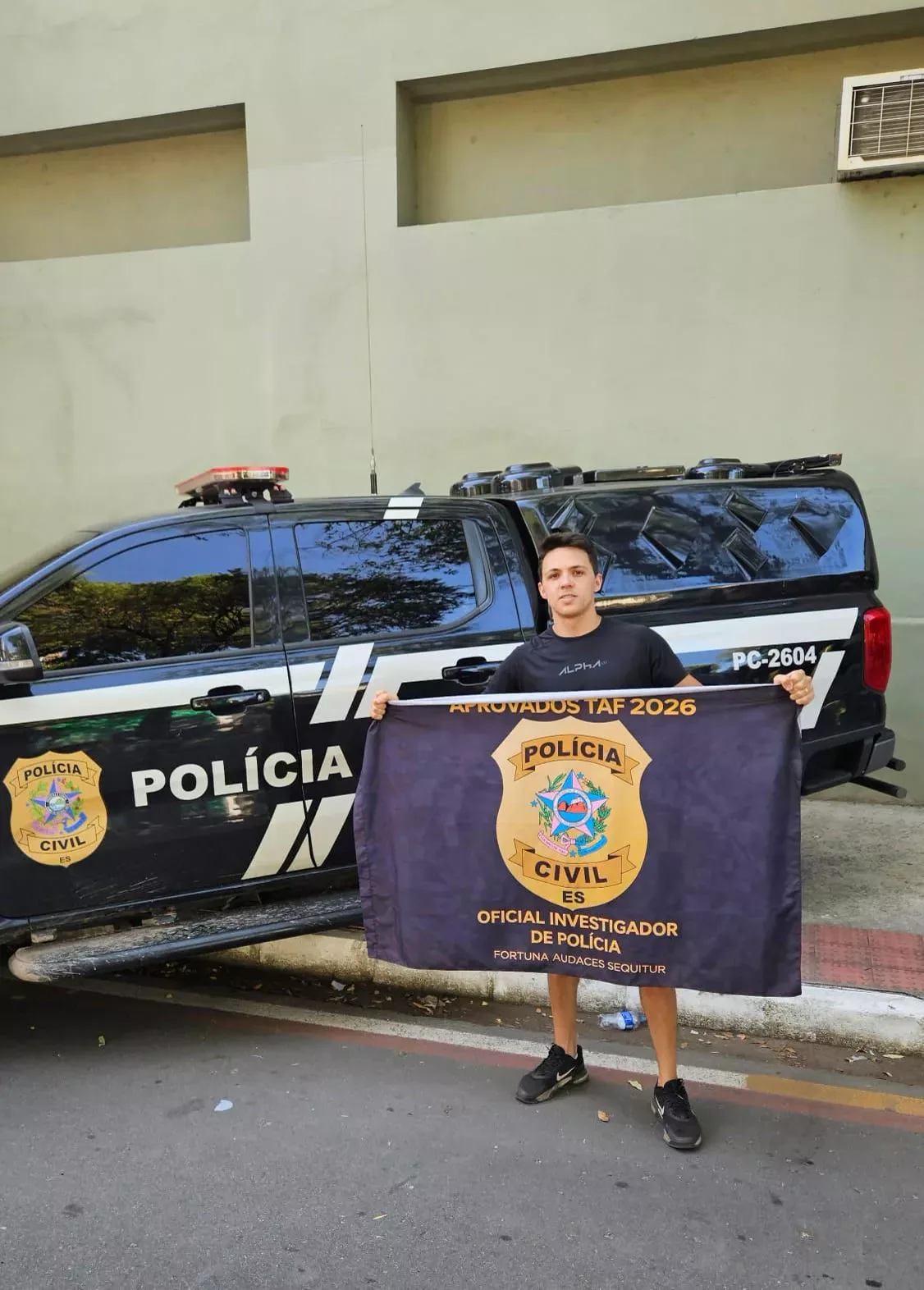 Gil aprovado no TAF da Polícia Civil do Espírito Santo