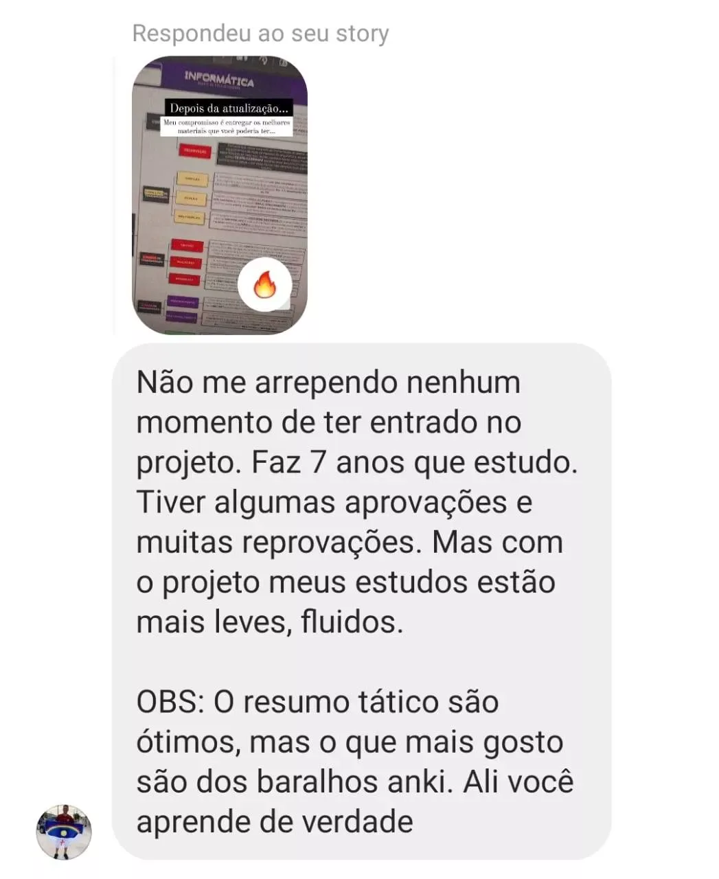 Aluno diz que o que mais gosta são os baralhos do Anki